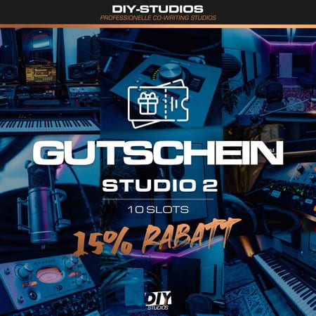 DIY-Studios Gutschein für 10 Slots des Studio 02 mit 15% Rabatt