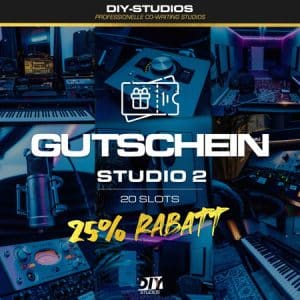 DIY-Studios Gutschein für 20 Slots des Studio 02 mit 25% Rabatt