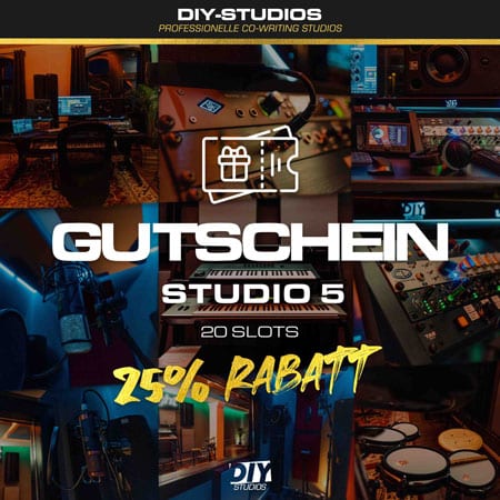 DIY-Studios Gutschein für 20 Slots des Studio 05 mit 25% Rabatt